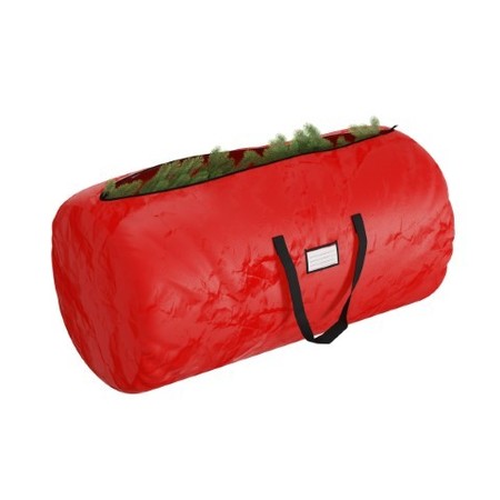 HASTINGS HOME Christmas Tree Storage Bag up to 12 Foot Artificial Trees, Protects Decorations from Damage (Red 323167TLU